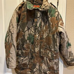 Avid men large heavyweight camo hunting jacket